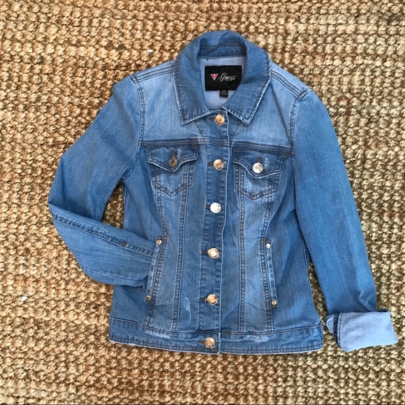 Guess fitted denim jacket - Picture 1 of 3
